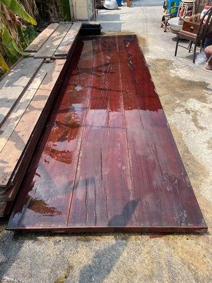 แผ่นไม้มะค่าหน้าโต๊ะประชุมขนาดใหญ่ รูปที่ 6