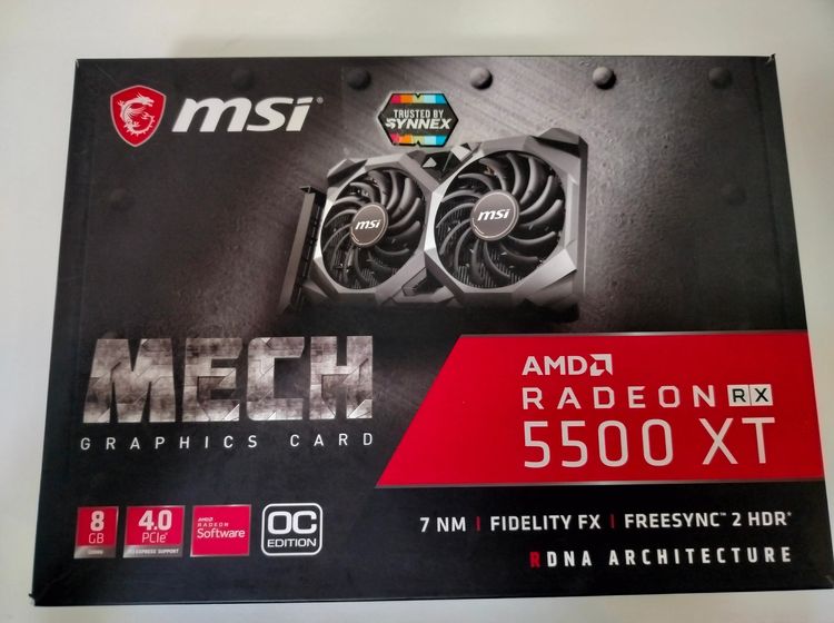 ขาย AMD Radeon RX 5500 XT 8GB มือสอง สภาพดี เล่นเกมลื่น รูปที่ 3