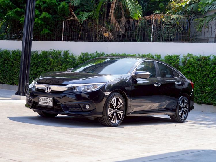 Honda Civic 2016 1.5 Turbo Sedan เบนซิน ไม่ติดแก๊ส เกียร์อัตโนมัติ ดำ รูปที่ 3