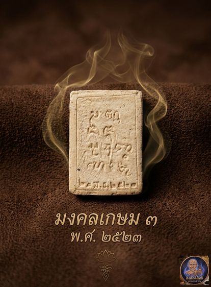 พระผงรูปเหมือน มงคลเกษม3 หลวงพ่อเกษม เขมโก สุสาน ไตรลักษณ์ จ.ลำปาง รูปที่ 2