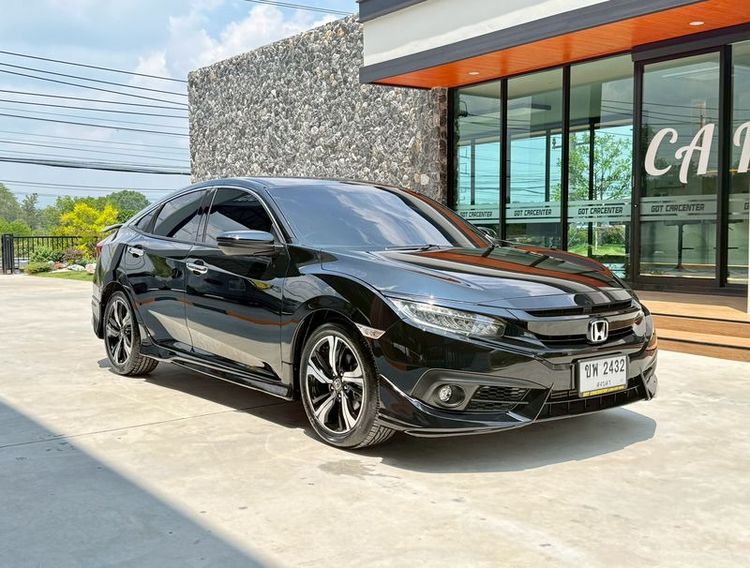 Honda Civic 2016 1.5 Turbo RS Sedan เบนซิน ไม่ติดแก๊ส เกียร์อัตโนมัติ ดำ รูปที่ 3