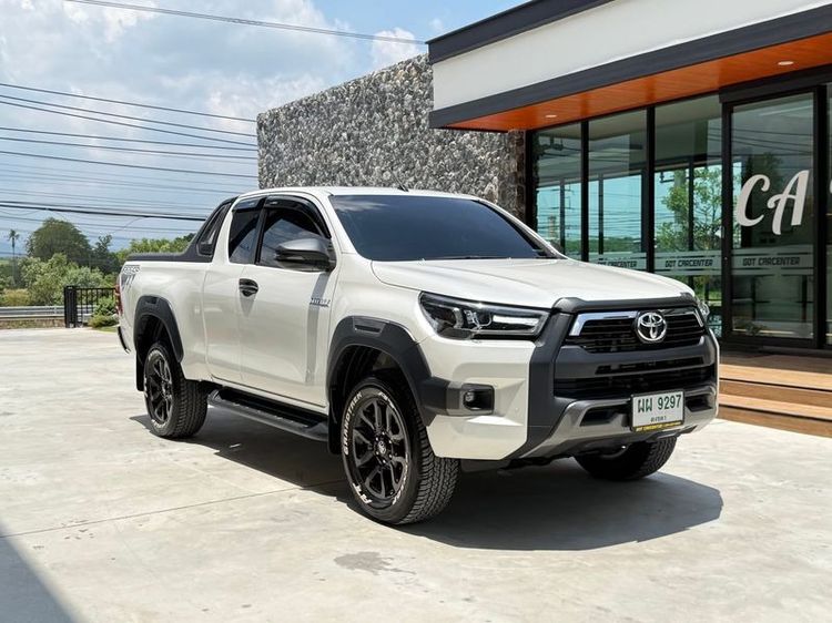 Toyota Hilux Revo 2022 Smart Cab Prerunner 2x4 2.4 Rocco Pickup ดีเซล ไม่ติดแก๊ส เกียร์อัตโนมัติ ขาว รูปที่ 3