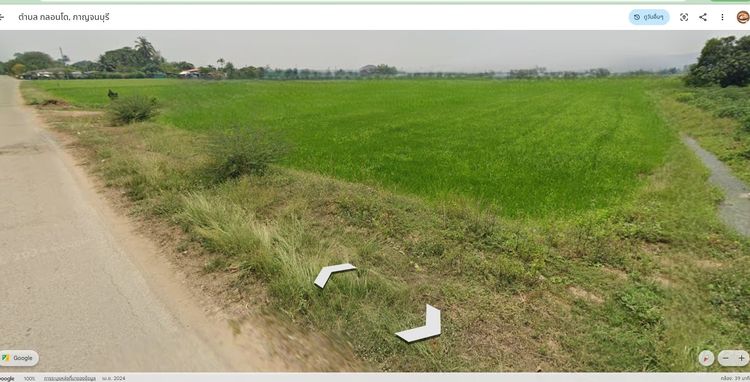 ที่ดินกาญจนบุรี ที่ดินทำนาปลูกอ้อยได้ มีน้ำคลองไส้ไก่ หรือจะเจาะบ่อบาดาล ใช้ส่วนตัวไม่ต้องวุ่นวายตาม สไตล์Introvert รูปที่ 4