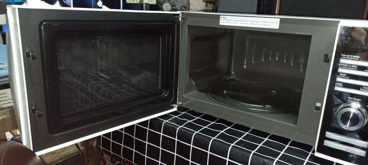 เตาไมโครเวฟ  LG.  23  ลิตร  หน้ากระจกหายาก  เป็น  2  ระบบ เวฟและปิ้งย่างแบบหลอดแก้ว  2  หลอด  สภาพนางฟ้า  ไร้สนิม รูปที่ 5