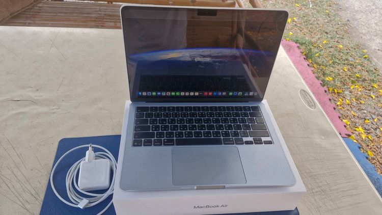 MacBook Air 13.6-inch M4 2025 Ram16GB SSD256GB SkyBlue apple care 5 September 2026 สภาพสวยเหมือนใหม่ ใช้งานน้อยมาก รูปที่ 4