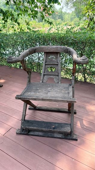 เก้าอี้ไม้จริงทรงจีนคลาสสิก 2 ตัว สไตล์ Chinese horseshoe chair รูปที่ 2