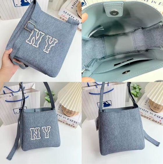 ไม่ระบุ หลากสี ผ้าใบ อื่นๆ กระเป๋าสะพาย MLB coopers bucket ทรงถัง รุ่นผ้าแคนวาสทั้งใบ สวยจึ้ง มี 2 สี ของแท้💯ลดราคา70เปอร์เซ็น