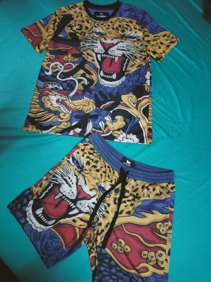 Muunique แท้ เสื้อและกางเกง ลายเสือมังกร รูปที่ 2