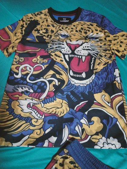 Muunique แท้ เสื้อและกางเกง ลายเสือมังกร รูปที่ 5