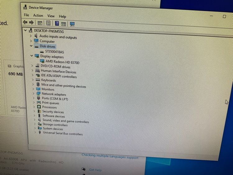 HP elite desk 705 G1 AMD A4 รูปที่ 6