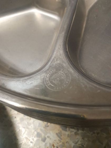 ถาดหลุมทานข้าว ม้าลายสแตนเลสแท้ครับใบละ190บาท รูปที่ 8