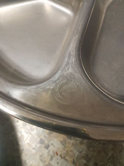 ถาดหลุมทานข้าว ม้าลายสแตนเลสแท้ครับใบละ190บาท รูปที่ 7