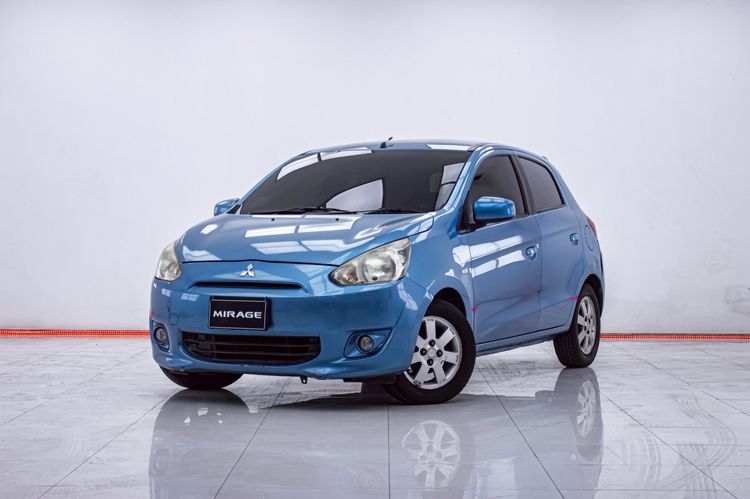 Mitsubishi Mirage 2012 1.2 GLS Sedan เบนซิน ไม่ติดแก๊ส เกียร์อัตโนมัติ ฟ้า
