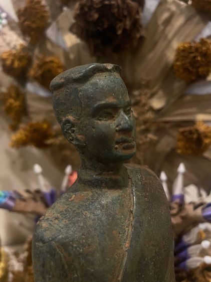 องค์ปู่พญานาคาธิบดีศรีสฺทโธ เนื้ฉโลหะหล่อโบราณ รูปที่ 2