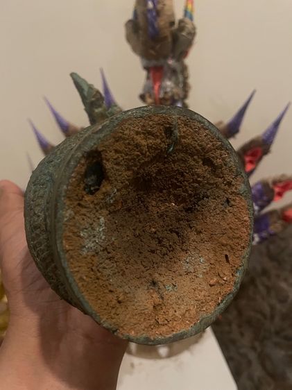 องค์ปู่พญานาคาธิบดีศรีสฺทโธ เนื้ฉโลหะหล่อโบราณ รูปที่ 13