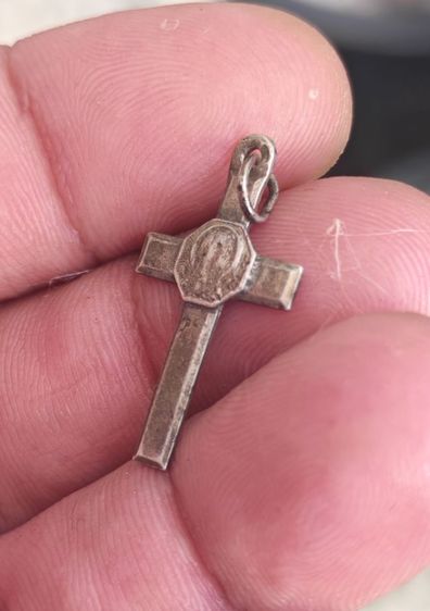 จี้กางเขนเงินแท้​ งานนอกงานเก่า​ ถูกๆแบ่งปันครับ รูปที่ 3