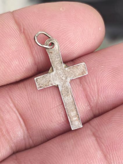 จี้กางเขนเงินแท้​ งานนอกงานเก่า​ ถูกๆแบ่งปันครับ รูปที่ 4