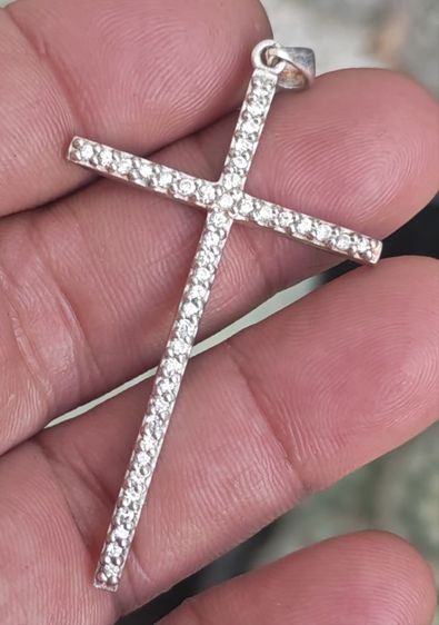 จี้กางเขนเงินแท้ สวยมาก ราคาแบ่งปันครับ รูปที่ 2