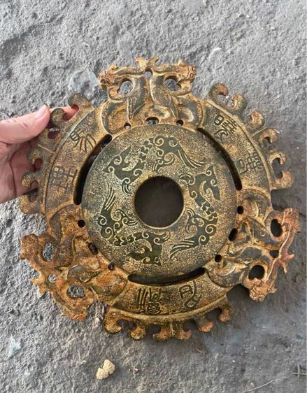 ✨แผ่นหินแกะสลักมังกรเก่าโบราณ รูปที่ 2