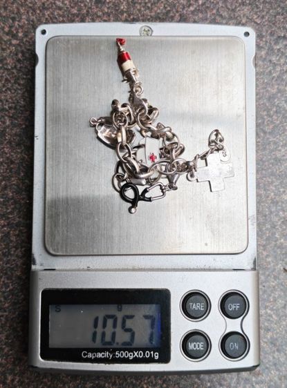 สร้อยข้อมือเงินแท้ศิริราชมูลนิธิ สวยหายาก ราคาแบ่งปันครับ รูปที่ 7