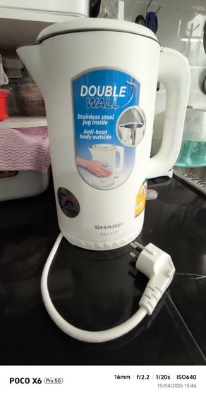 กาต้มน้ำไฟฟ้า SHARP 1.7 ลิตร สภาพ95