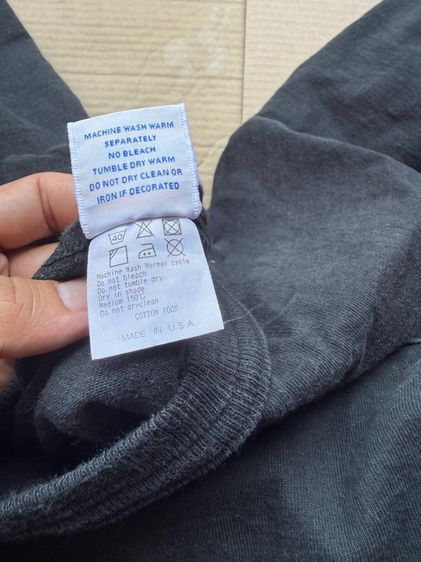 เสื้อยืด  🇺🇸 อก 20 นิ้ว ยาว 26.5นิ้ว ดำสะอาด  รูปที่ 6