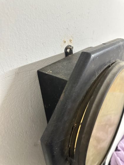  นาฬิกาแขวนโบราณ เครื่องกลแท้ ทรงแปดเหลี่ยม ไม้แท้ สีดำ ของเดิมวินเทจ รูปที่ 3