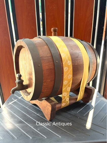 ถังไม้ หัวก๊อกทองเหลือง สะสม