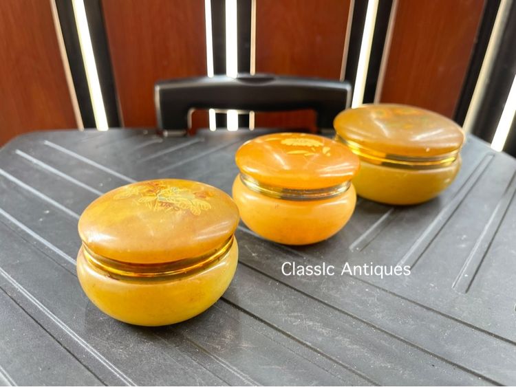 ตลับ หินอลาบาสเตอร์ (Alabaster) อิตาลีเก่าสะสม รูปที่ 9