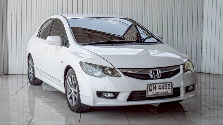 Honda Civic 2010 1.8 S i-VTEC Sedan เบนซิน ไม่ติดแก๊ส เกียร์อัตโนมัติ ขาว