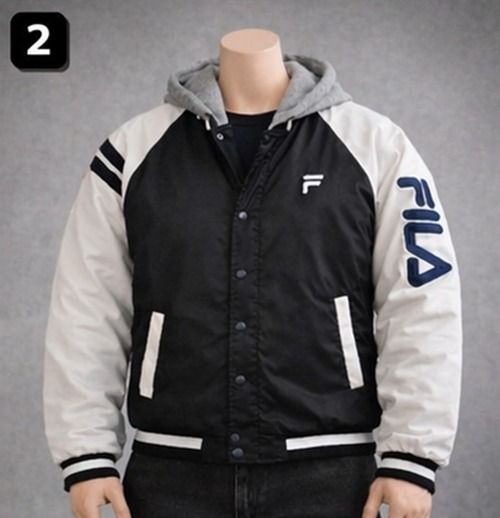 FILA Vintage Varsity Hooded Jacket (2010–2013) มือสอง ของแท้   อก 48 นิ้ว รูปที่ 5