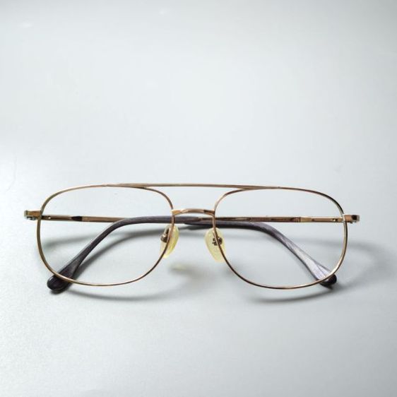 กรอบแว่นตาไทเทเนี่ยม ญี่ปุ่น งานเก่า สีทอง ขาสปริง ทรงสวยคลาสสิค มือสองสภาพสวย รูปที่ 5