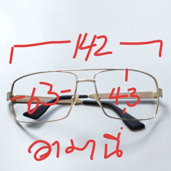 กรอบแว่นตาวินเทจ Armani Italy น้ำหนักเบา งานเก่า  ทรงสวยคลาสสิค มือสองสภาพสวย รูปที่ 3