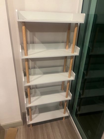 Modern White 5-Tier Shelf