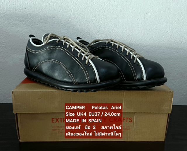 CAMPER Pelotas Ariel, Women's 4UK 37EU(24.0cm) Original Made in Spain ของแท้ มือ 2 สภาพใกล้เคียงของใหม่, รองเท้า CAMPER หนังแท้ งดงามมาก รูปที่ 4