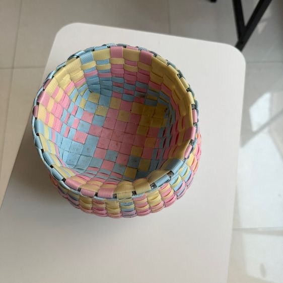 กระบุงใส่เงิน กระบุงพลาสติกสาน รูปที่ 2