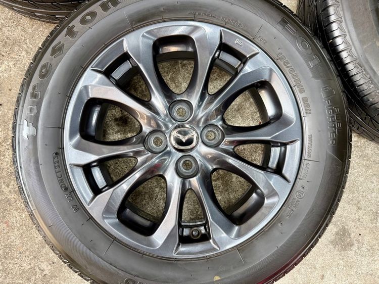 ล้อแม็ก MAZDA 2 ขอบ 15” สภาพสวยสีเดิม ยาง  FIRESTONE 185-65R15 ปี 23 ดอกยางสวยพร้อมใช้งาน รูปที่ 5