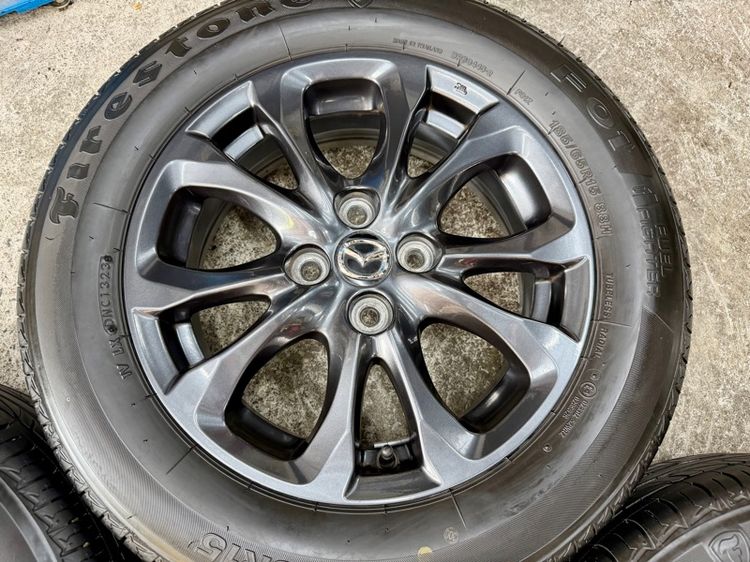ล้อแม็ก MAZDA 2 ขอบ 15” สภาพสวยสีเดิม ยาง  FIRESTONE 185-65R15 ปี 23 ดอกยางสวยพร้อมใช้งาน รูปที่ 8