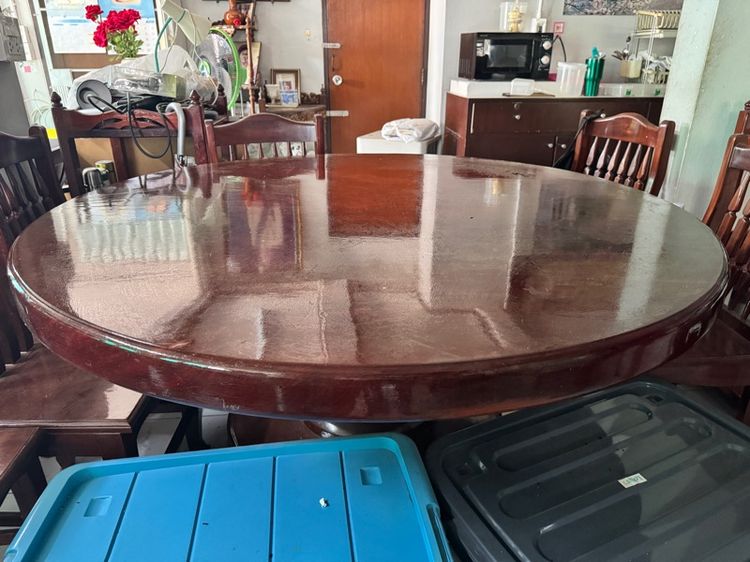 โต๊ะไม้แท้ หนาเกือบ 4 นิ้ว รูปที่ 3