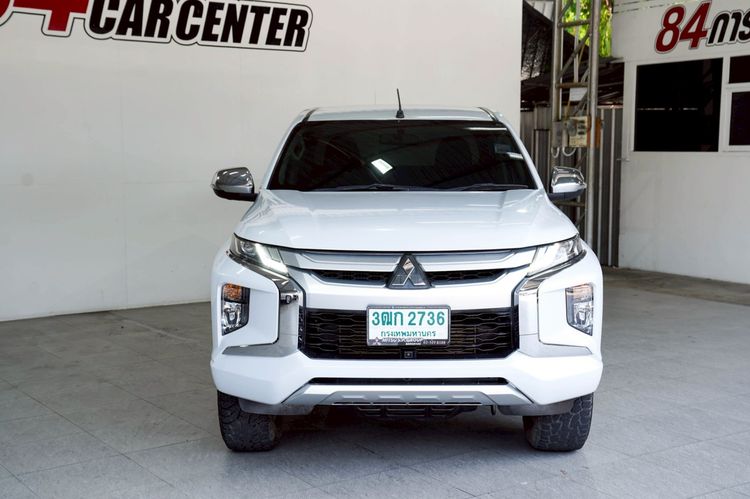 Mitsubishi Triton 2019 All New Mega Cab 2.4 GT Plus Pickup ดีเซล ไม่ติดแก๊ส เกียร์อัตโนมัติ ขาว รูปที่ 3