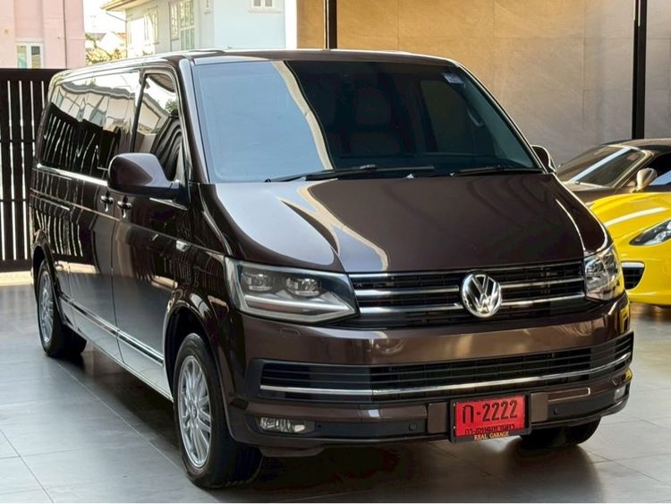 Volkswagen Caravelle 2018 2.0 TDi Comfortline Van ดีเซล ไม่ติดแก๊ส เกียร์อัตโนมัติ น้ำตาล รูปที่ 2