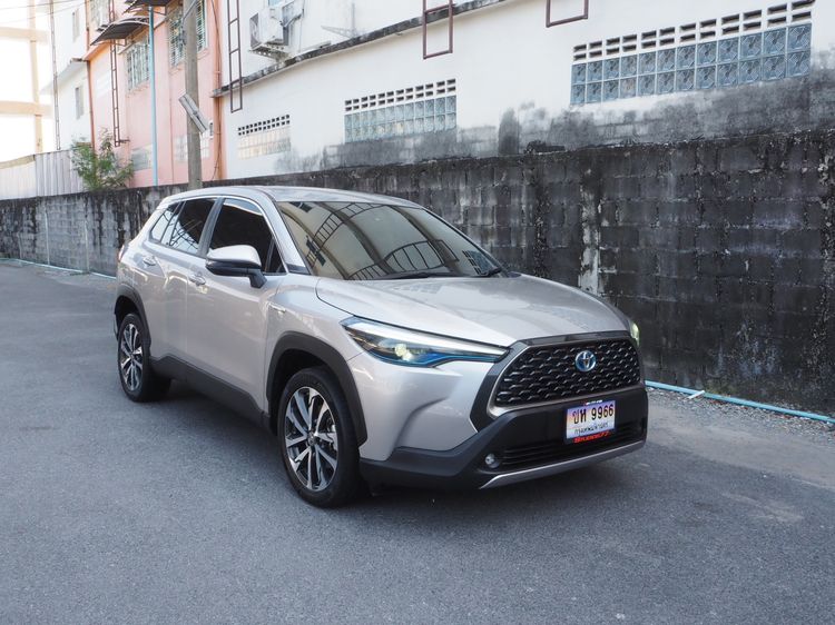 Toyota Corolla Cross 2023 1.8 Hybrid Premium Utility-car ไฮบริด ไม่ติดแก๊ส เกียร์อัตโนมัติ เทา