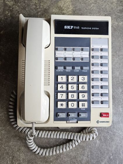 โทรศัพท์บ้าน โทรศัพท์ออฟฟิศ Samsung รุ่น SKP816B ของแท้ ซัมซุง คลาสสิค งานเก่าเกือบ 40 ปี ยังใช้งานได้ Telephone System มือสอง สภาพดี
