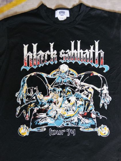 ขอขายเสื้อยืดแบรนด์ Junya Watanabe comme des Garson.จากวง black Sabbath.eye แท้ made in Japan size S ขนาดหน้าอก 22.5นิ้ว.ความยาว 27นิ้ว. รูปที่ 6