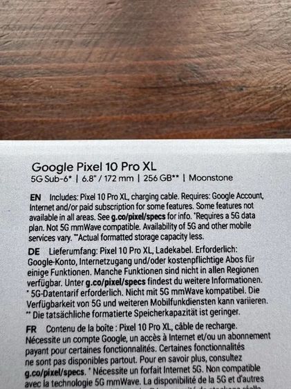 โทรศัพท์ Google Pixel 10 Pro XL 256GB สี Moonstone พร้อมเคส Google สภาพเหมือนใหม่ รูปที่ 3