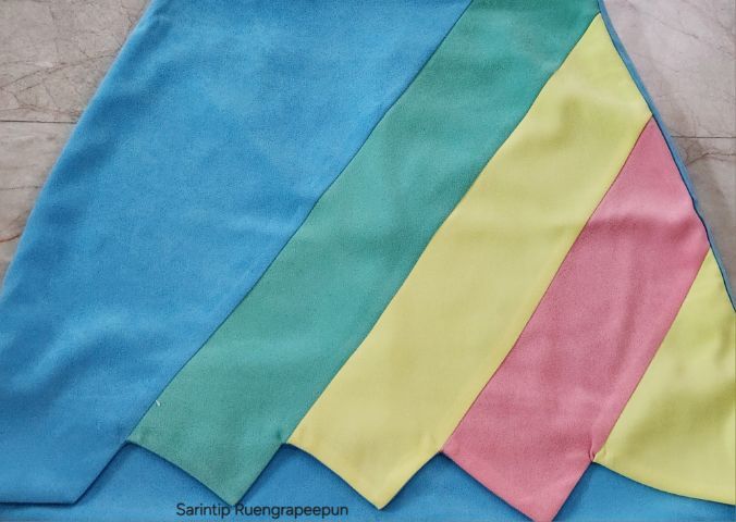 lyn around Rainbow Skirt SIZE L เอว 30" รูปที่ 3