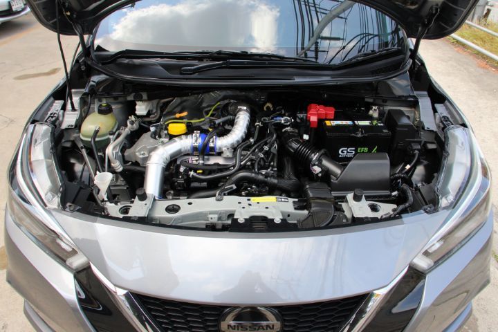 Nissan Almera 2021 1.0 V Sedan เบนซิน เกียร์อัตโนมัติ เทา รูปที่ 4