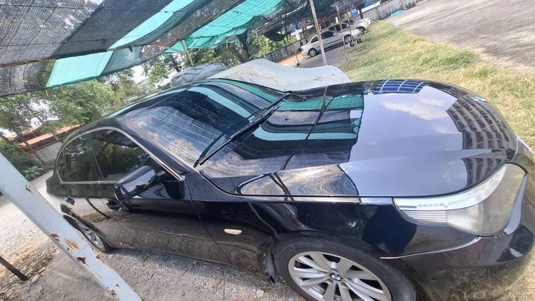 BMW Series 5 2006 520d Sedan ดีเซล ไม่ติดแก๊ส เกียร์อัตโนมัติ ดำ รูปที่ 4