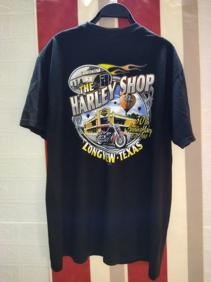 เสื้อยืด vintage Harley Davidson ลายไฟปี2010 รูปที่ 5