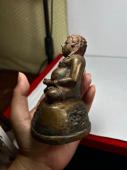พระบูชาสังขจายเชียงแสน เนื้อสัมฤทธิ์ หน้าตัก 2 นิ้ว สูง 5 นิ้ว รูปที่ 11